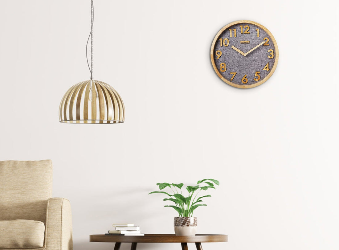 Don't Miss Out on Our Hottest Seller - Linen Face Wall Clock at Discounted Price - JIYUERLTD