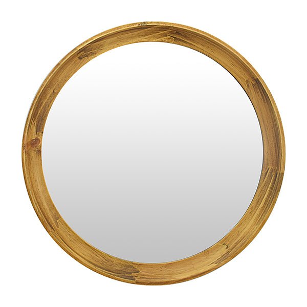 JIYUERLTD 35cm Wall Mirror Wood Retro Round Mirror Decorative HD Mirror for Bathroom Entryways Living Rooms and Powder Room,Bedroom - JIYUERLTDJIYUERLTD 35cm Wall Mirror Wood Retro Round Mirror Decorative HD Mirror for Bathroom Entryways Living Rooms and Powder Room,Bedroom