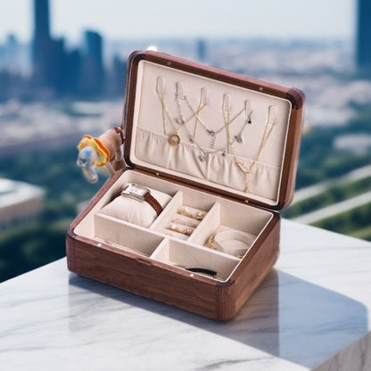 JIYUERLTD Wooden Jewelry Box, Storage boxes,Elegant Organizer for Your rings and earrings to necklaces and bracelets,watch ect. - JIYUERLTDJIYUERLTD Wooden Jewelry Box, Storage boxes,Elegant Organizer for Your rings and earrings to necklaces and bracelets,watch ect.